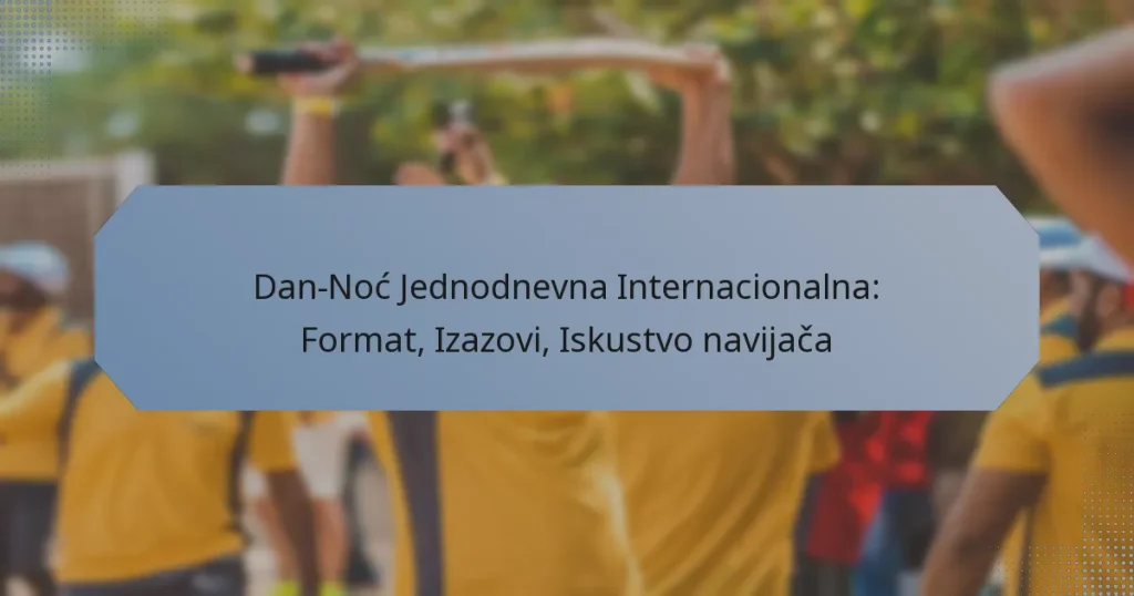 Dan-Noć Jednodnevna Internacionalna: Format, Izazovi, Iskustvo navijača