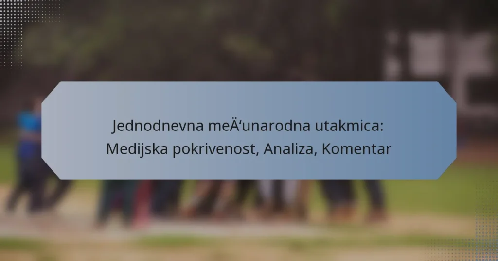 Jednodnevna međunarodna utakmica: Medijska pokrivenost, Analiza, Komentar