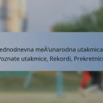 Jednodnevna međunarodna utakmica: Poznate utakmice, Rekordi, Prekretnice