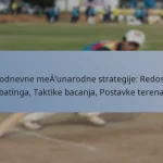 Jednodnevne međunarodne strategije: Redoslijed batinga, Taktike bacanja, Postavke terena