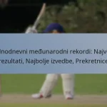 Jednodnevni međunarodni rekordi: Najveći rezultati, Najbolje izvedbe, Prekretnice