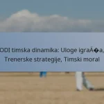 ODI timska dinamika: Uloge igrača, Trenerske strategije, Timski moral