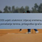 ODI uvjeti utakmice: Utjecaj vremena, ponašanje terena, prilagodba igrača