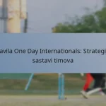 Pravila One Day Internationals: Strategije, sastavi timova