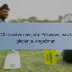 T20 iskustvo navijača: Prisustvo, navike gledanja, angažman