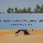 T20 izazovi: Vrijeme, uvjeti terena, fizička spremnost igrača