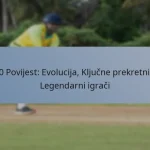 T20 Povijest: Evolucija, Ključne prekretnice, Legendarni igrači