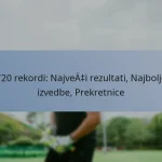 T20 rekordi: Najveći rezultati, Najbolje izvedbe, Prekretnice