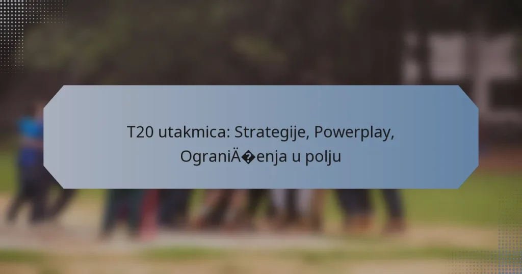 T20 utakmica: Strategije, Powerplay, Ograničenja u polju