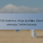T20 Utakmica: Uloge igrača, Stilovi udaranja, Taktike bacanja