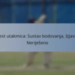 Test utakmica: Sustav bodovanja, Izjave, Neriješeno