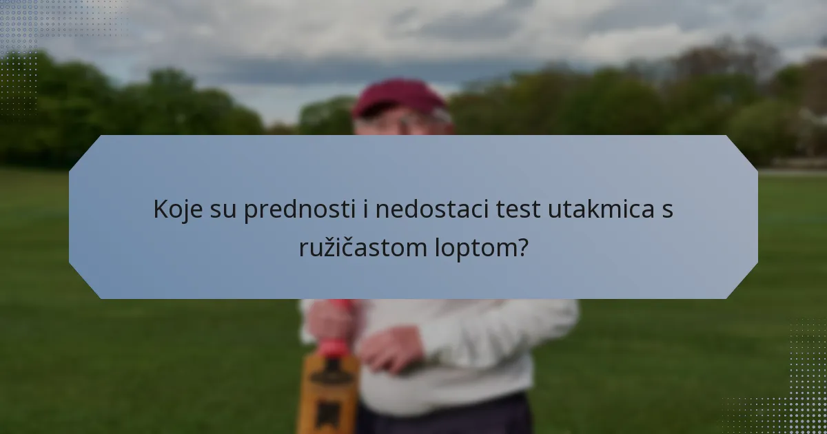Koje su prednosti i nedostaci test utakmica s ružičastom loptom?